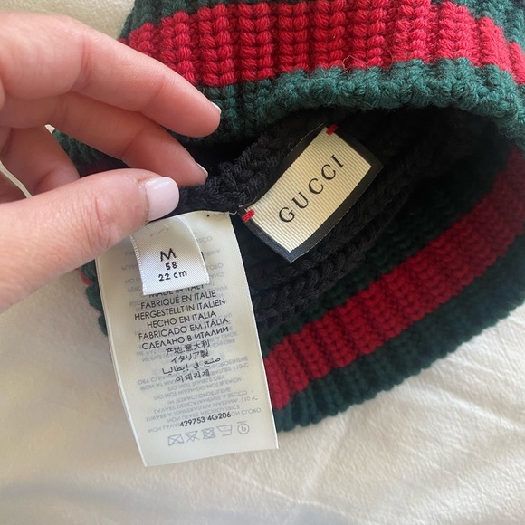 NWT Gucci Striped Knit Wool Beanie main image 5